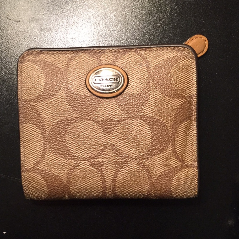Coach Brown & Floral Wallet